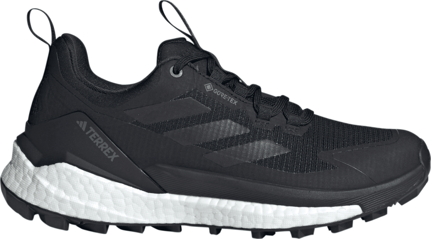 Women's Terrex Free Hiker 2.0 Low GORE-TEX Hiking Shoes Core Black/Core Black/Grey Four 37 1/3, Core Black/Core Black/Grey Four