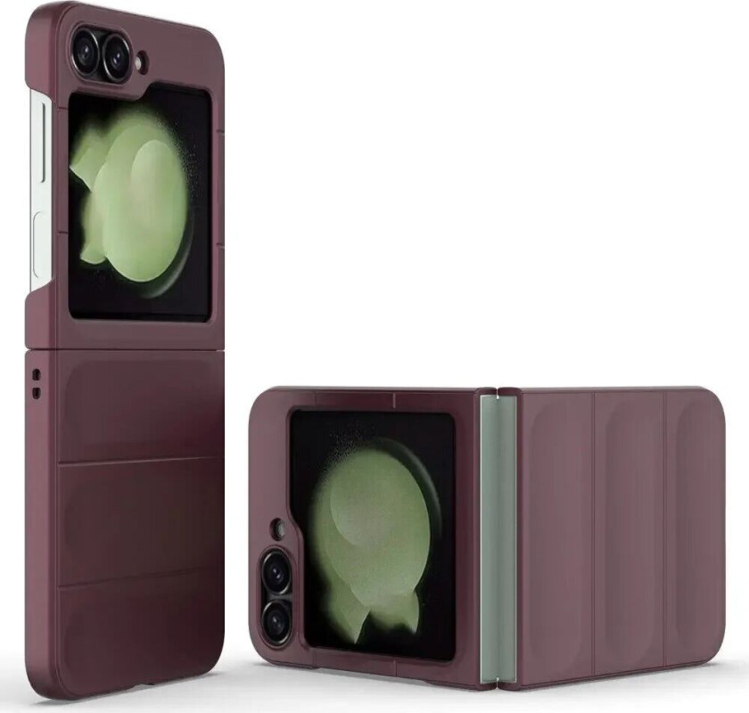 Samsung Galaxy Z Flip6 Fleksibelt Plastdeksel - Vinrød