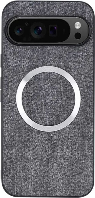 Google Pixel 9 / 9 Pro Plast Deksel med Grov Tekstur - MagSafe-Kompatibel - Grå