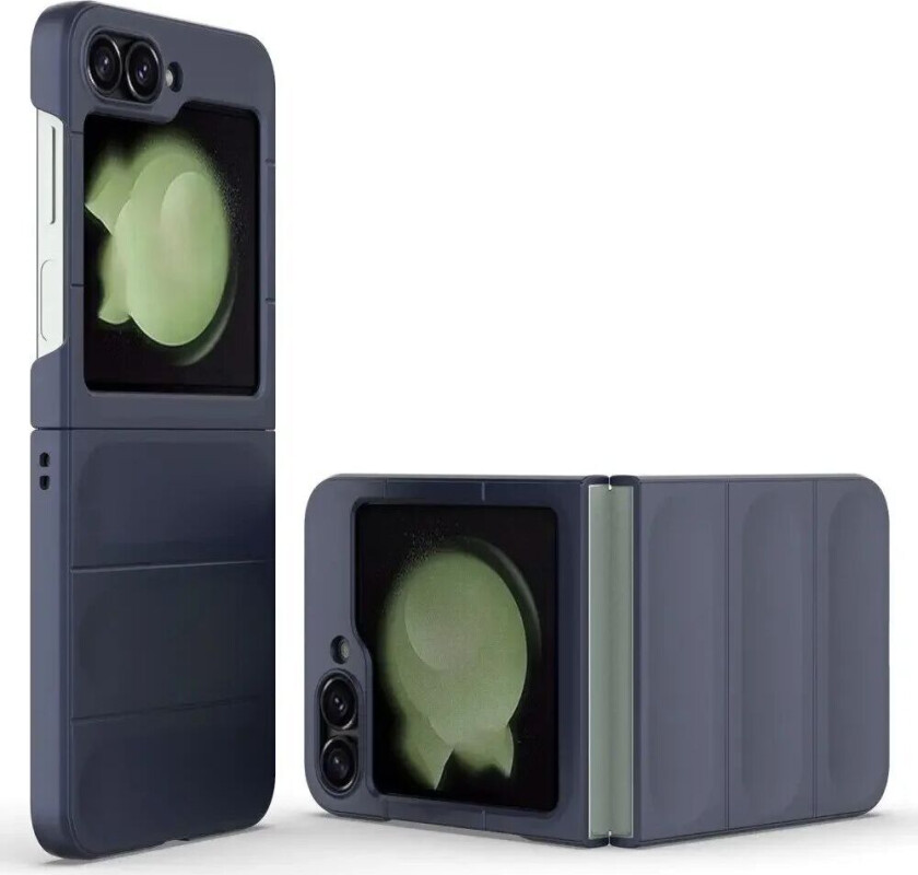 Samsung Galaxy Z Flip6 Fleksibelt Plastdeksel - Mørke Blå