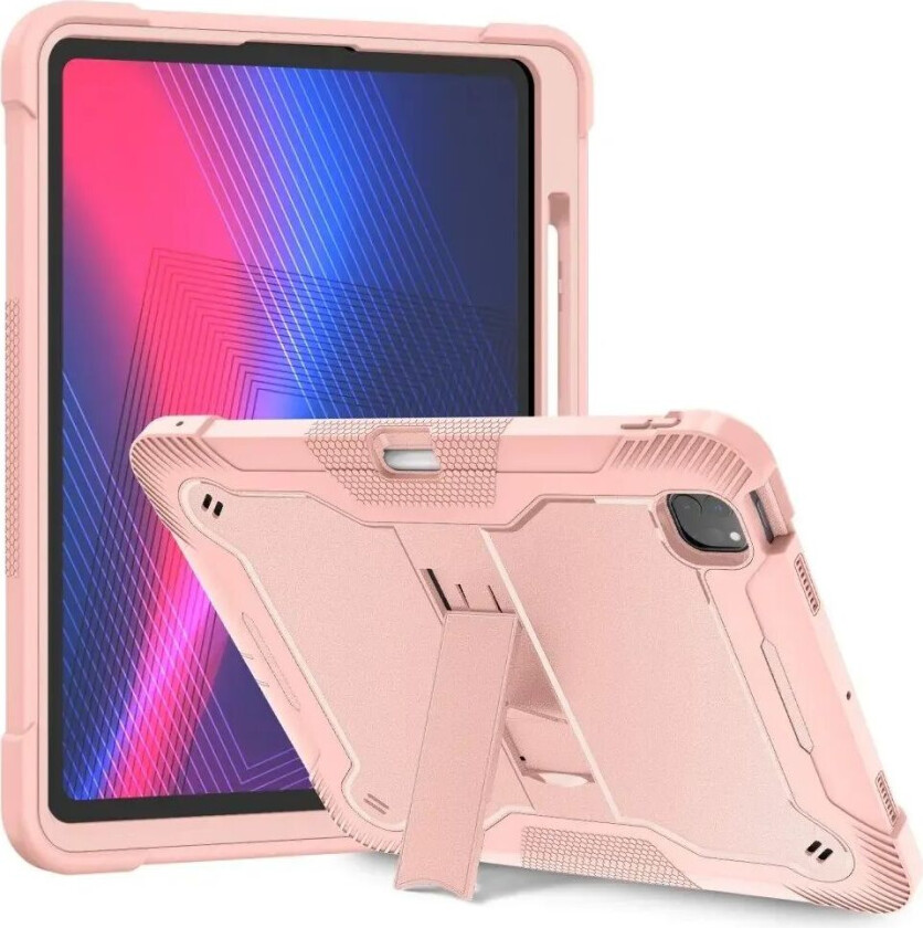 iPad Pro 13" (2024) Håndverker Deksel m. Stativ - Pink