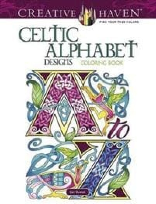 Haven Celtic Alphabet Designs Coloring Book