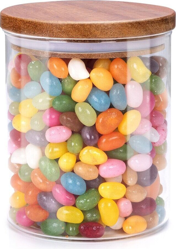 Glasskrukke med trelokk 600ml