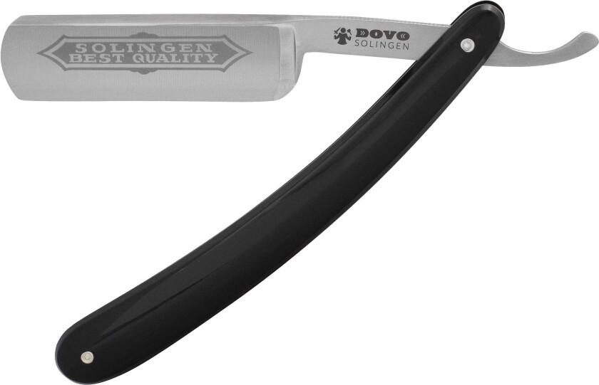 Bilde av barberkniv - Sort Skaft 6/8"