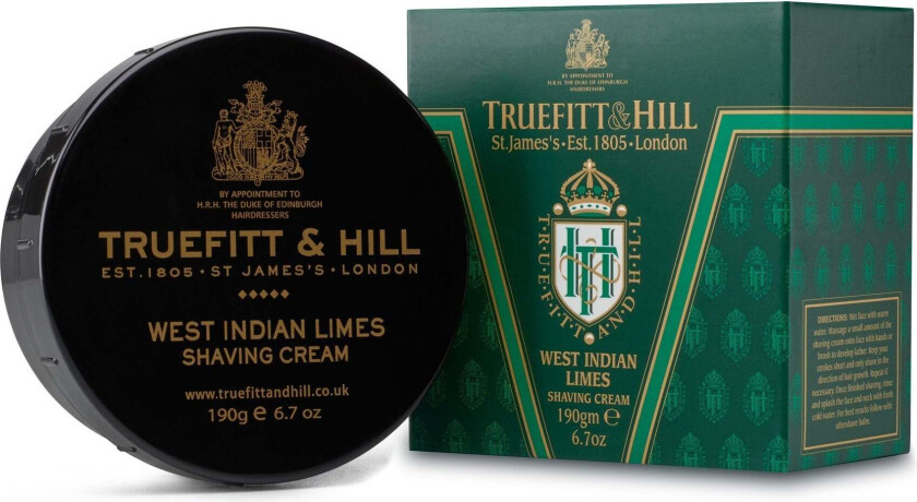 Truefitt & Hill barberkrem i skål - West Indian Limes