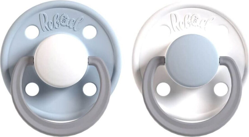 Smokk, 2pk Hvit/Blå 0-6mnd