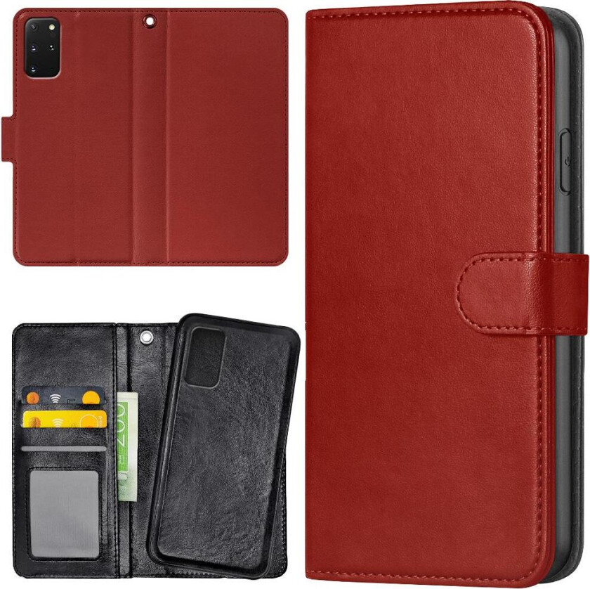 Samsung Galaxy S20 FE - Lommebok Deksel Mørkrød