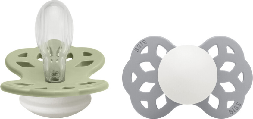 Pacifier Infinity Symmetrical Silicone Sage Glow/Cloud Glow