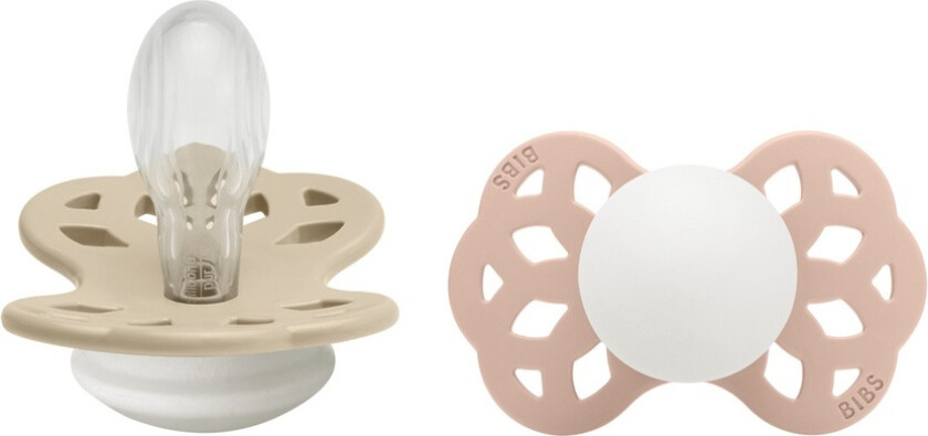 Pacifier Infinity Symmetrical Silicone Vanilla Glow/Blush Gl