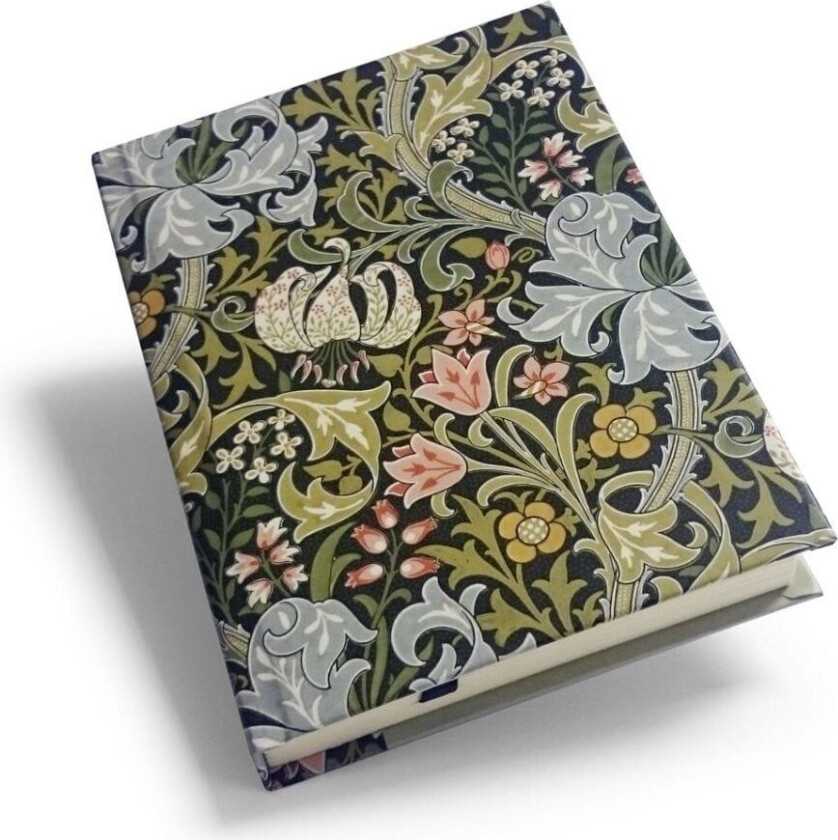 Skrivebok A5 William Morris, Golden Lily, Linjert, 96 s.
