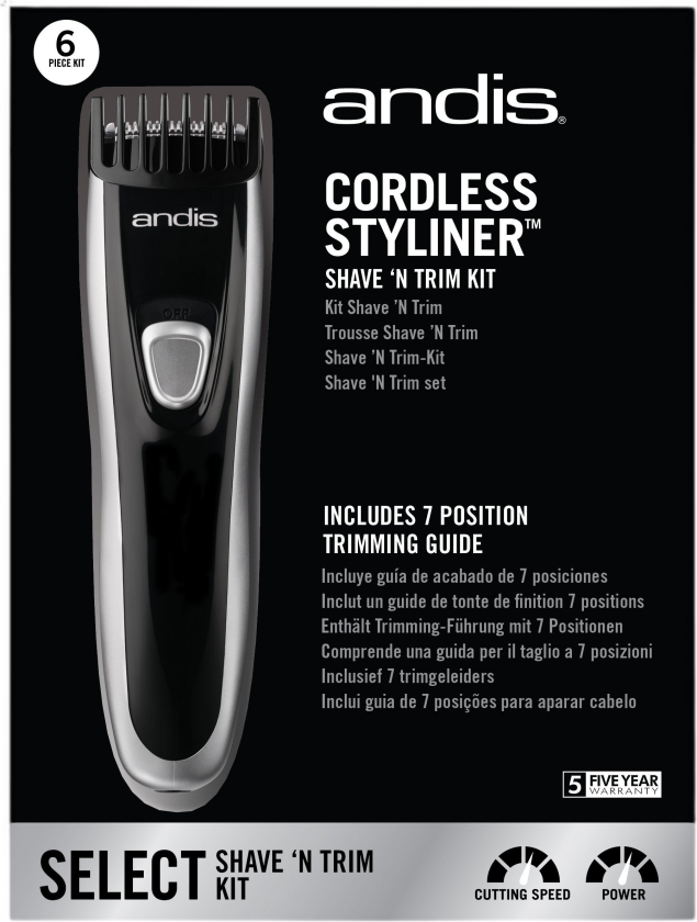 Cordless Styliner Shave & Trim trådløs skjeggtrimmer