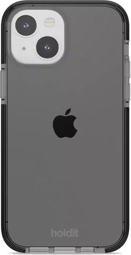 Holdit iPhone 14 Seethru Deksel - Black