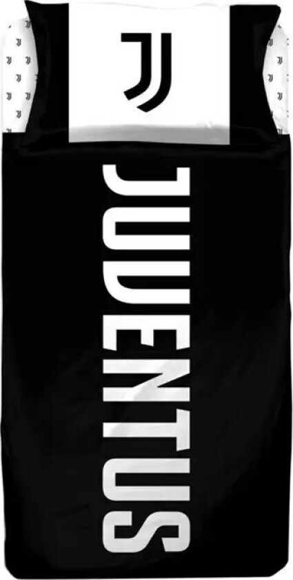 Fotballsengetøy - 140x200 cm - Juventus sengesett - 100% bomull