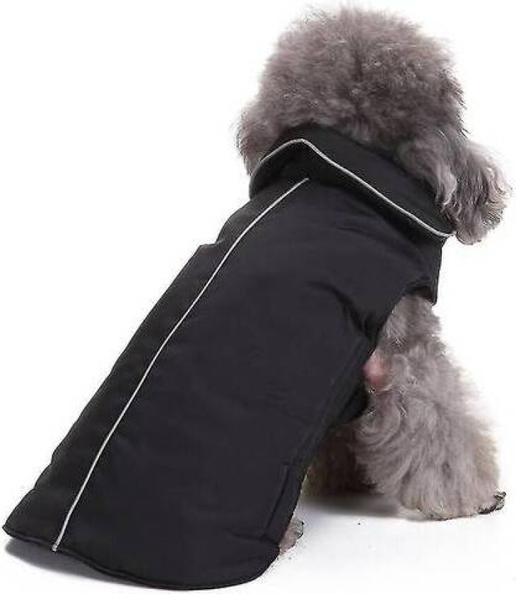Sort hundedekken med fleece