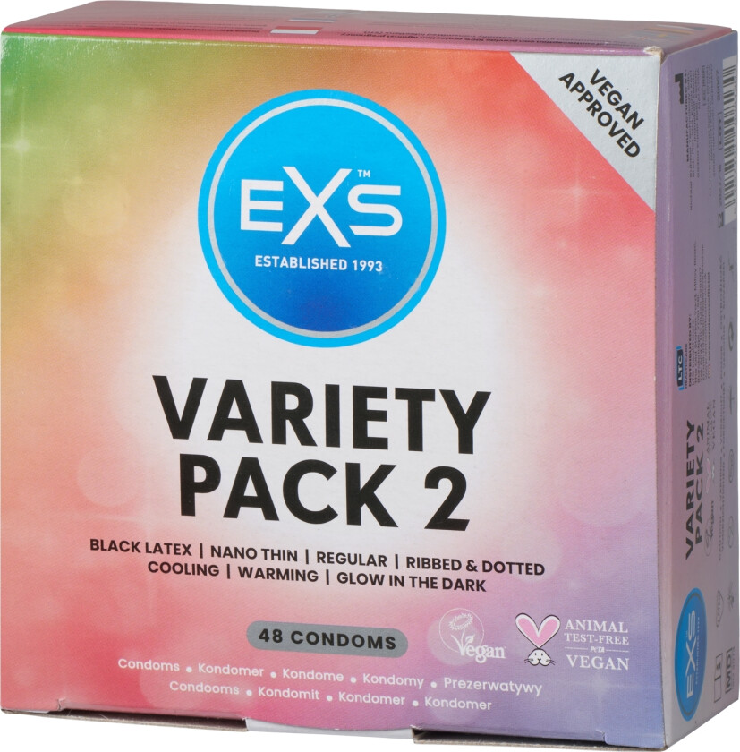 Variety Pack 2 Kondomer 48 stk - Klar