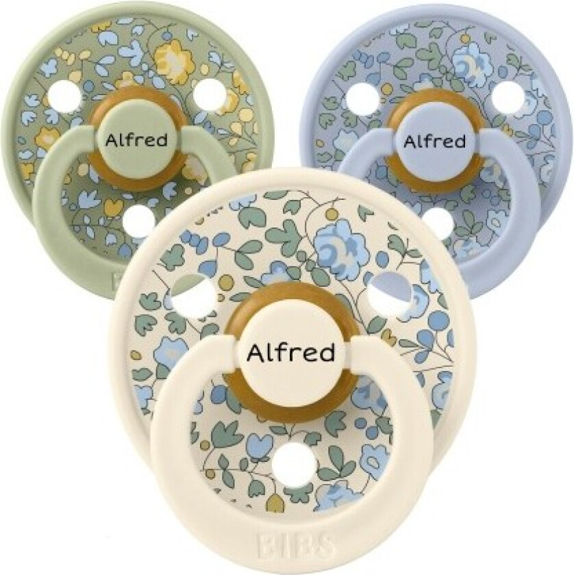 Bibs X Liberty, Str. 2 (6+ Md.), Rund - Latex, Smokker Med Navn