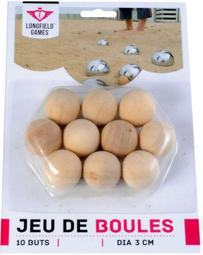 Petanque: "Gris" naturell (sett av 10 stk)