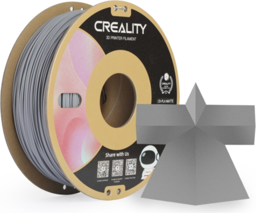 CR-PLA Matte - 1.75mm - 1kg Matte Grey