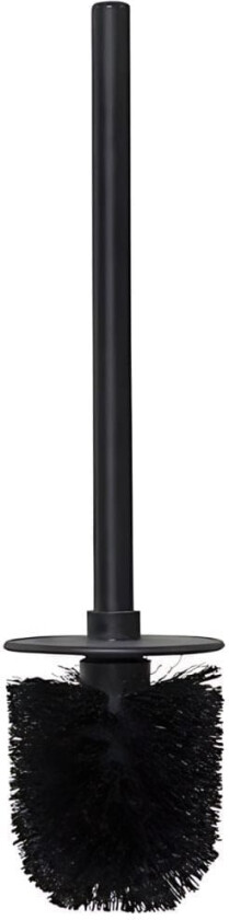 Toalettbørste i Nylon med Lokk og Skaft Svart