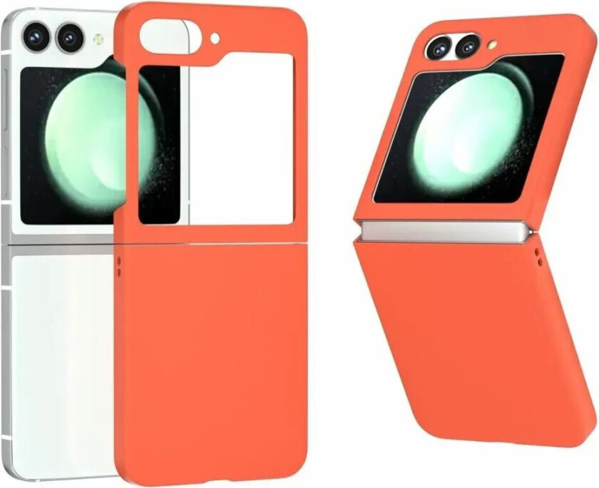 Samsung Galaxy Z Flip6 Hard Plast Deksel - Oransje