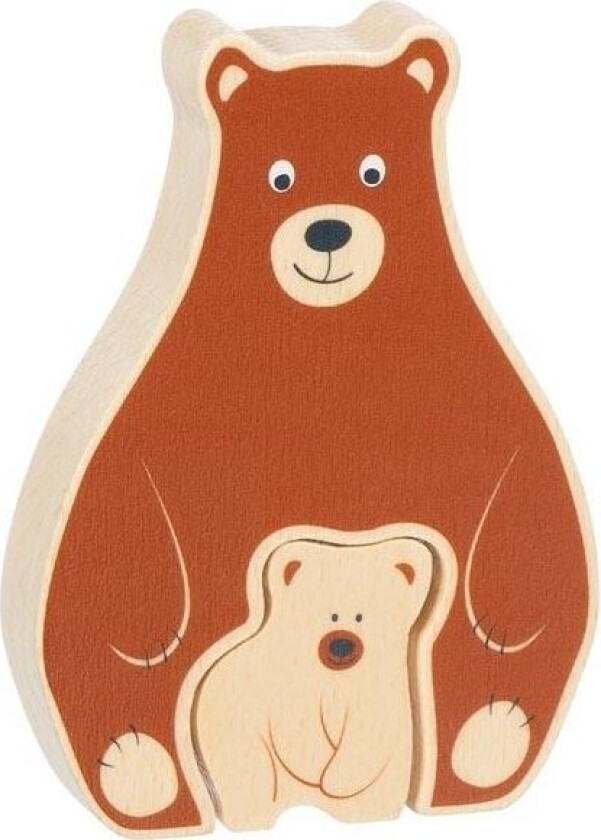 Wooden Puzzle Standing Beert 2 pcs. Tre