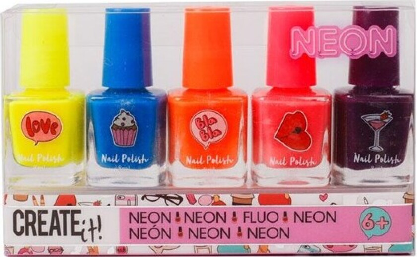 Beauty Nail Polish Neon 5pcs.