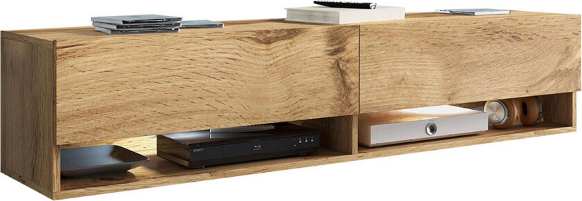 Brya TV-benk 140x31x30 cm - Beige/Hvit