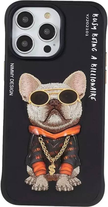 iPhone 14 Pro Max Hybriddeksel i Plast med Motiv - Street Hund