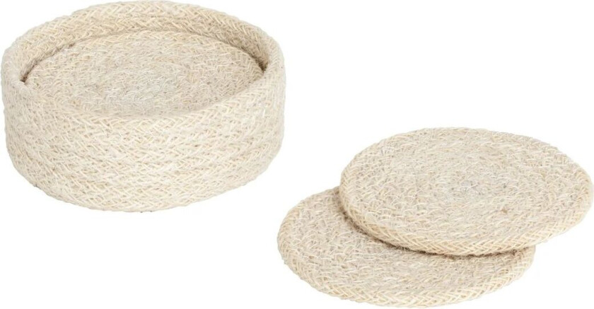 Bilde av Ella glassunderlag Ø 10,5 cm 6-pakning Pure white