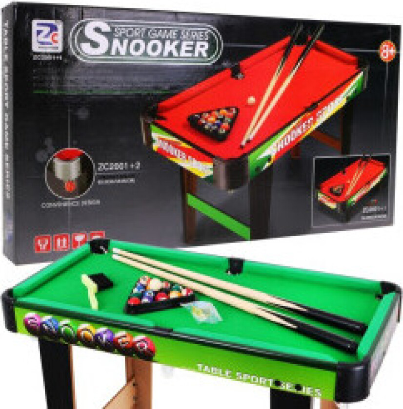 Mini biljardbordsett med tilbehør for barn, 8+
