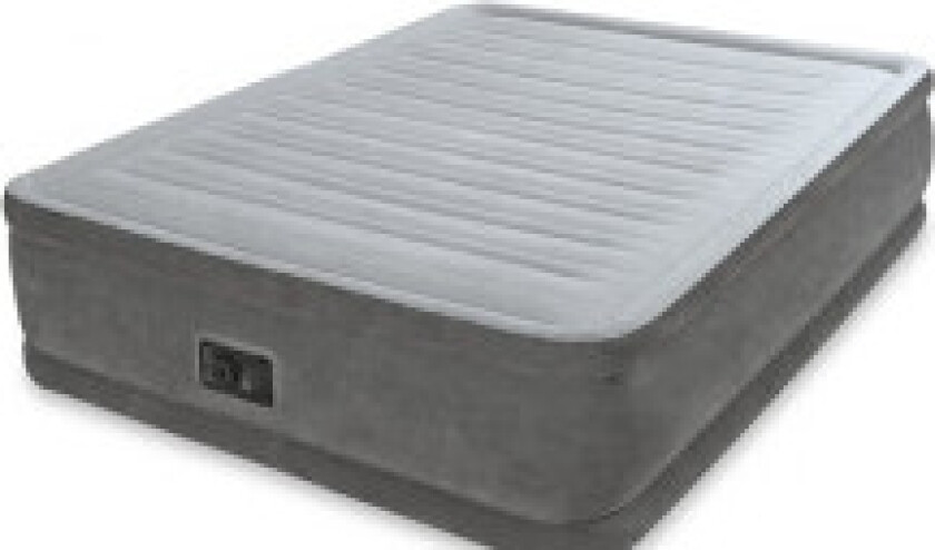 Queen luftmadrass med innebygd pumpe og pute, 203x152x46 cm