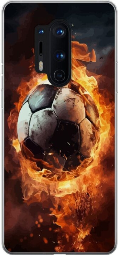 Mobildeksel til OnePlus 8 Pro med Fotball motiv