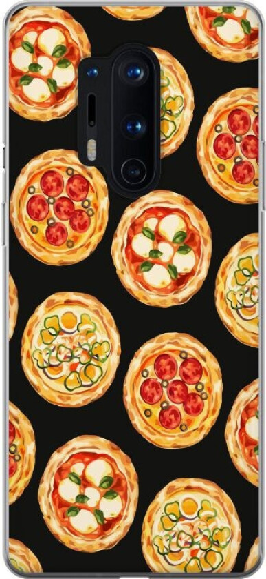 Mobildeksel til OnePlus 8 Pro med Pizza motiv
