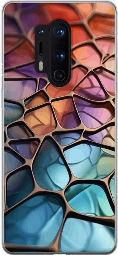 Mobildeksel til OnePlus 8 Pro med Metalliskt mønster motiv