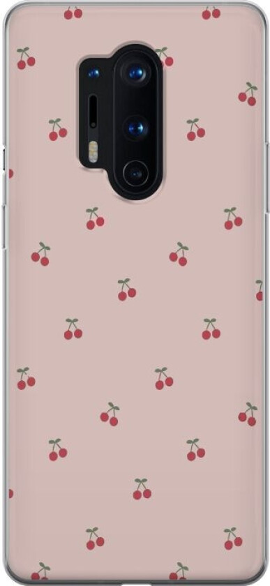 Mobildeksel til OnePlus 8 Pro med Kirsebær motiv