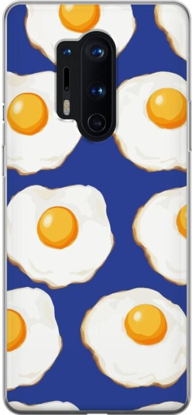 Mobildeksel til OnePlus 8 Pro med Stekte egg motiv