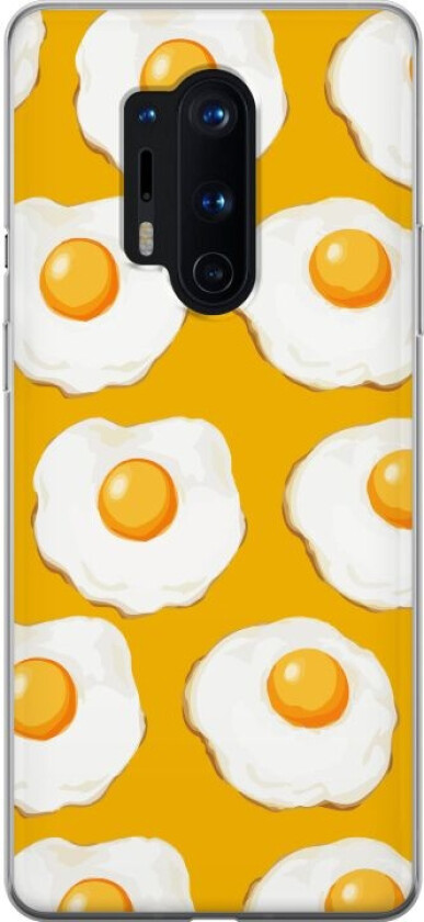 Mobildeksel til OnePlus 8 Pro med Stekt egg motiv