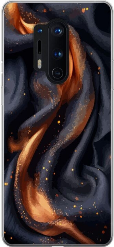 Mobildeksel til OnePlus 8 Pro med Brennende silke motiv