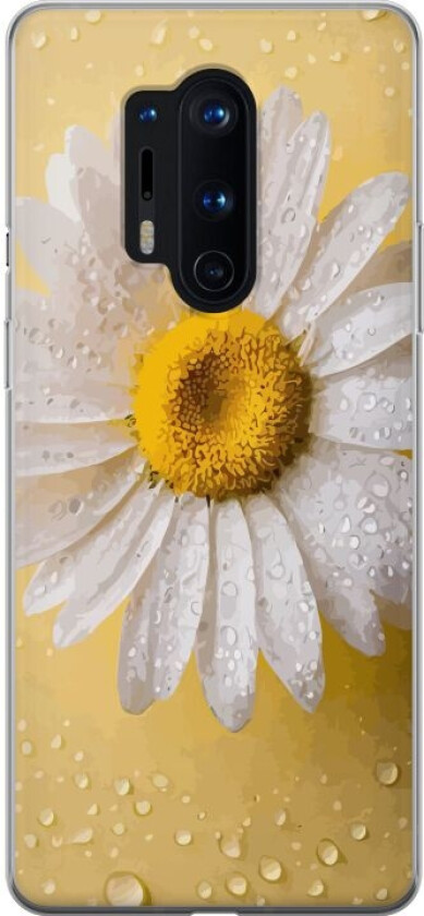 Mobildeksel til OnePlus 8 Pro med Porselensblomst motiv