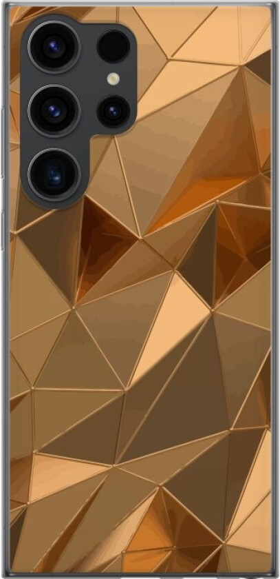 Mobildeksel til Samsung Galaxy S24 Ultra med 3D Gull motiv