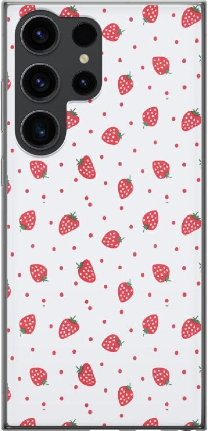 Mobildeksel til Samsung Galaxy S24 Ultra med Jordbær motiv
