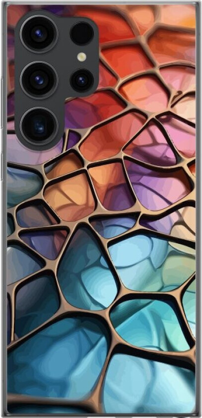 Mobildeksel til Samsung Galaxy S24 Ultra med Metalliskt mønster motiv