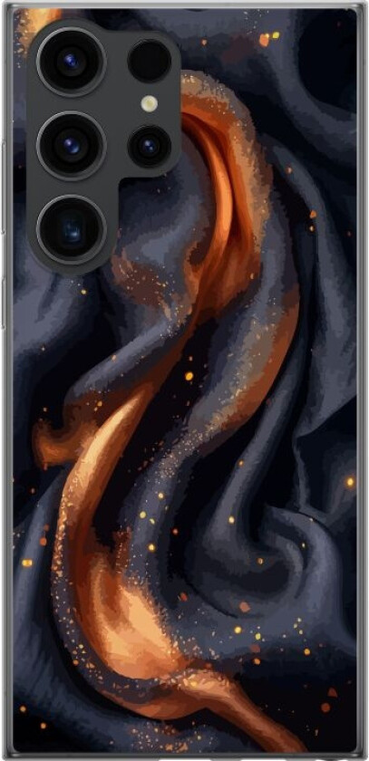 Mobildeksel til Samsung Galaxy S24 Ultra med Brennende silke motiv