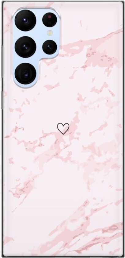 Mobildeksel til Samsung Galaxy S22 Ultra 5G med Rosa Hjerte motiv