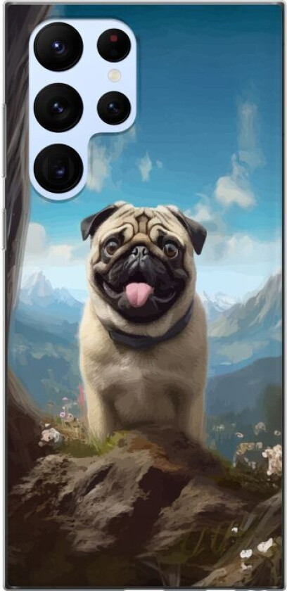 Mobildeksel til Samsung Galaxy S22 Ultra 5G med Glad Hund motiv