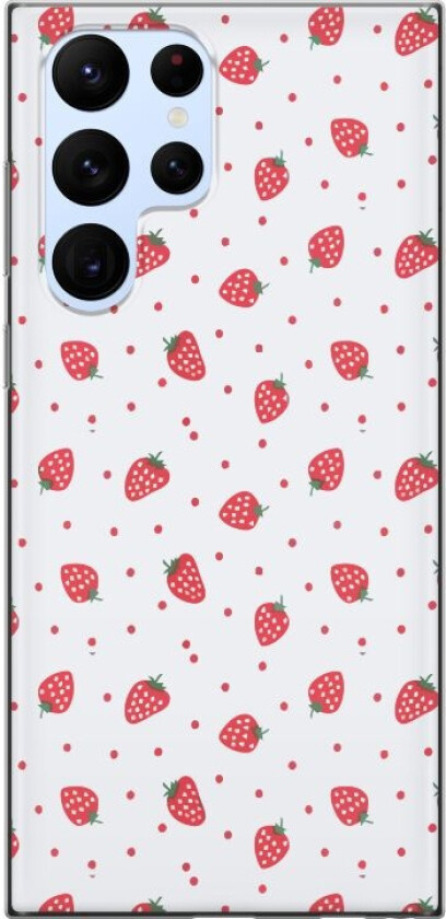 Mobildeksel til Samsung Galaxy S22 Ultra 5G med Jordbær motiv