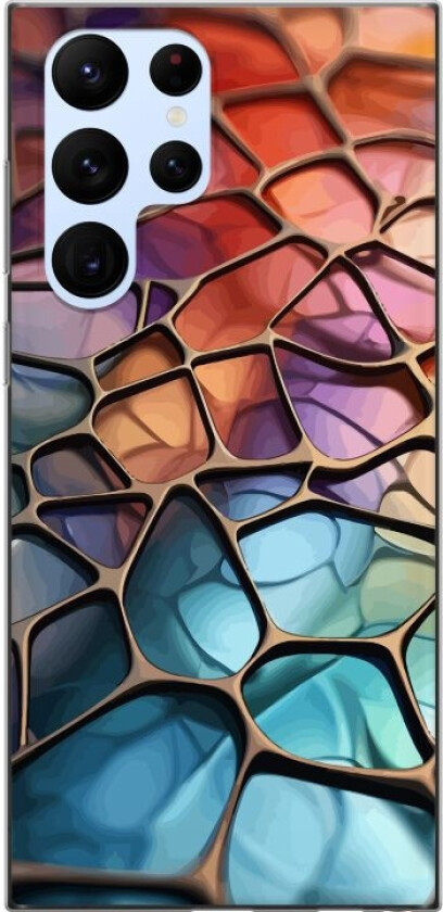 Mobildeksel til Samsung Galaxy S22 Ultra 5G med Metalliskt mønster motiv