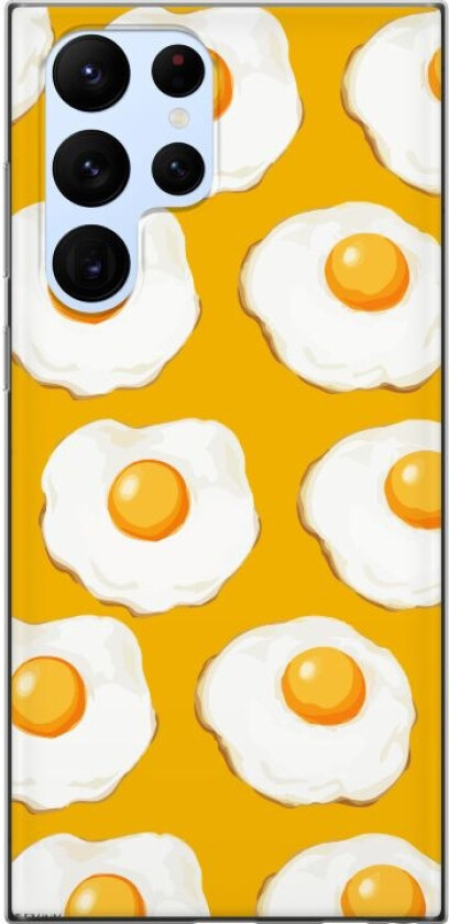 Mobildeksel til Samsung Galaxy S22 Ultra 5G med Stekt egg motiv