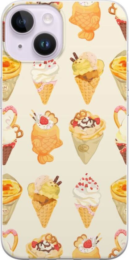 Mobildeksel til Apple iPhone 14 med Glassig motiv