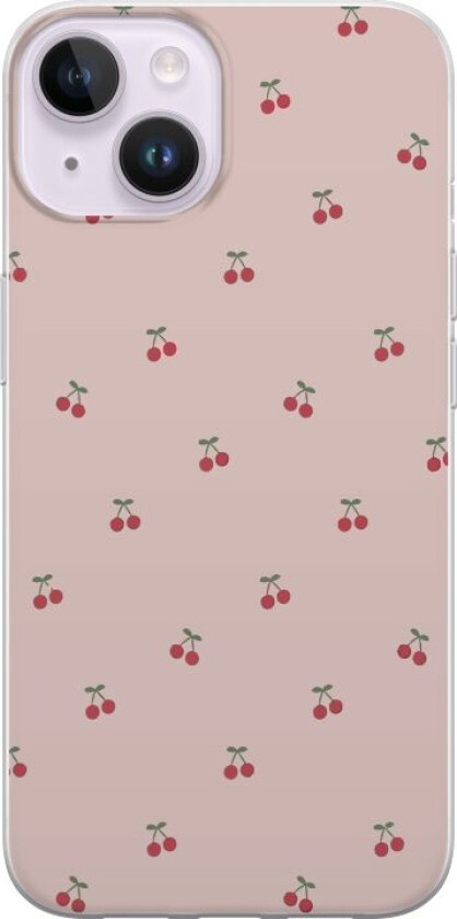 Mobildeksel til Apple iPhone 14 med Kirsebær motiv